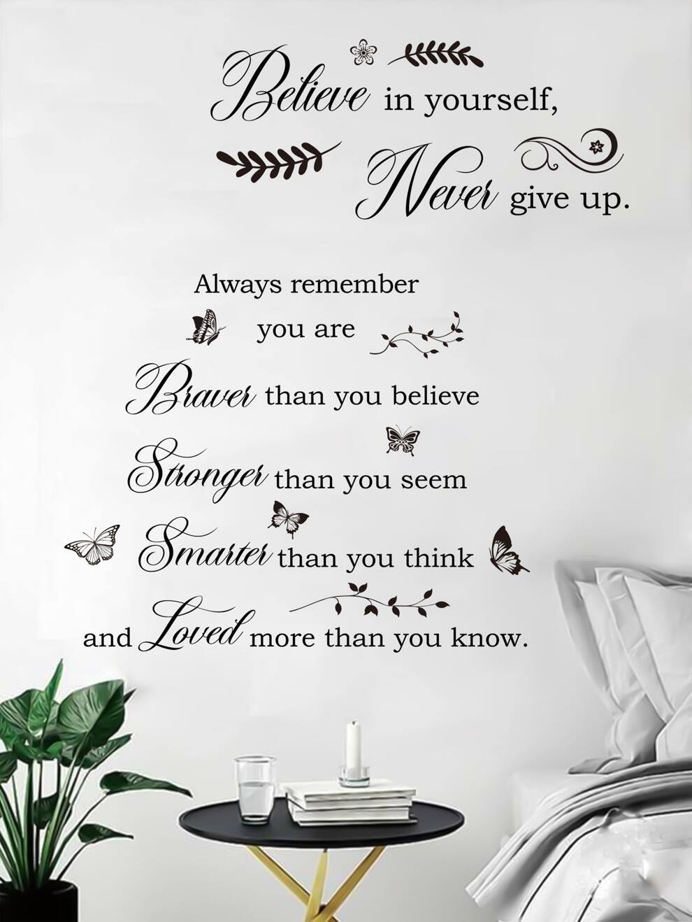 Slogan Graphic Wall Sticker