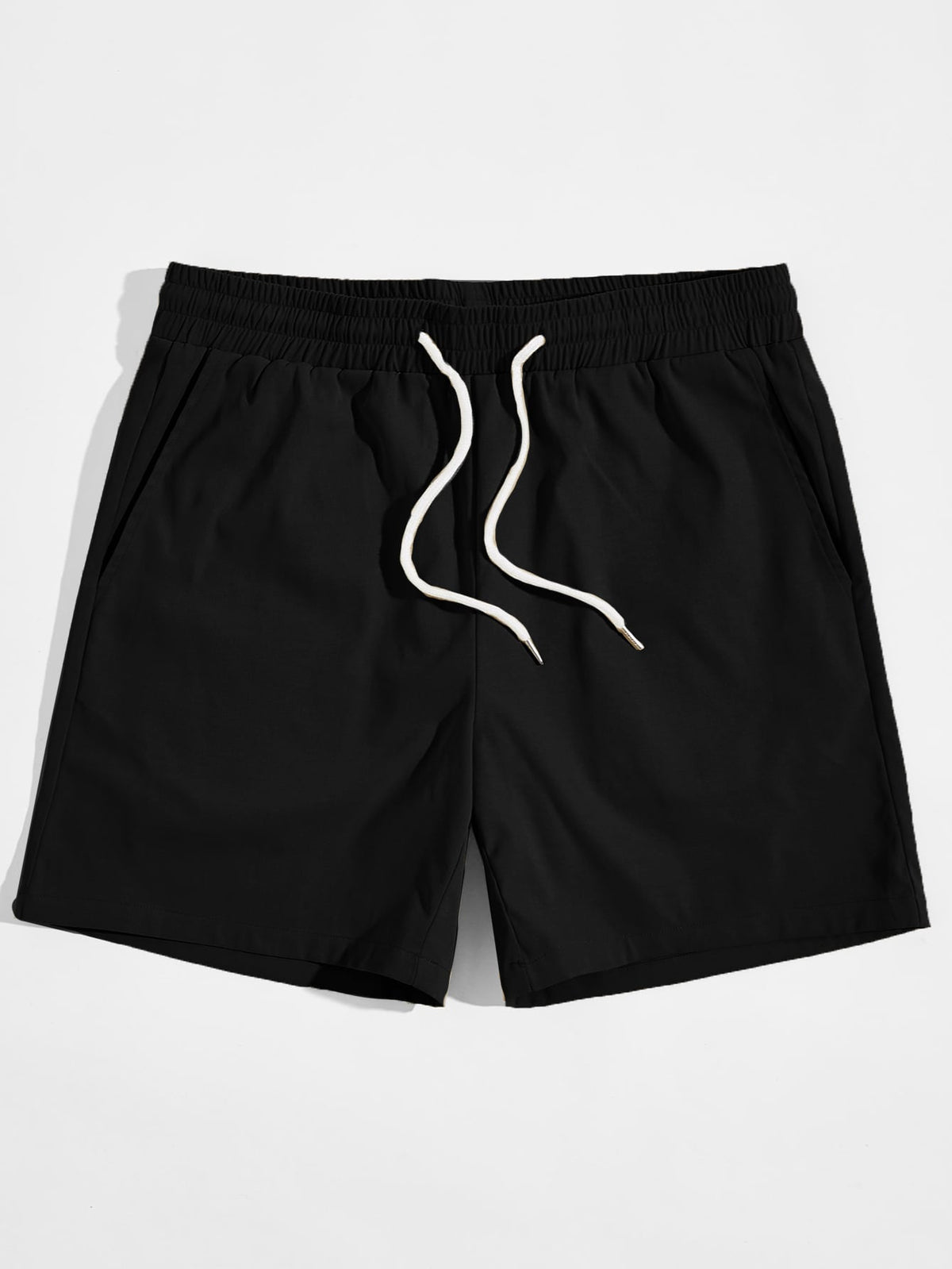 Manfinity Basics Men's Summer Casual Drawstring Waist Woven Shorts