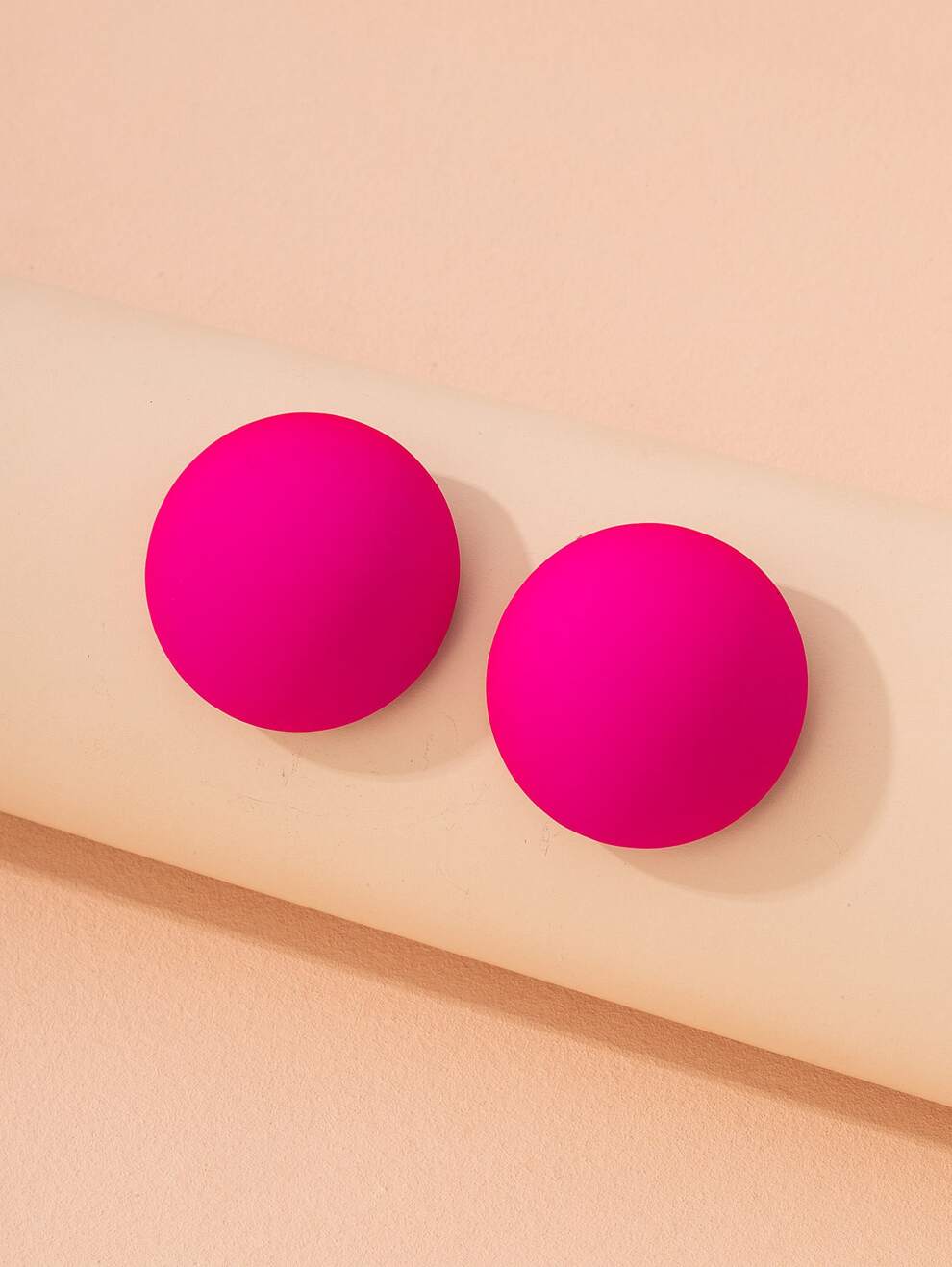 Round Stud Earrings