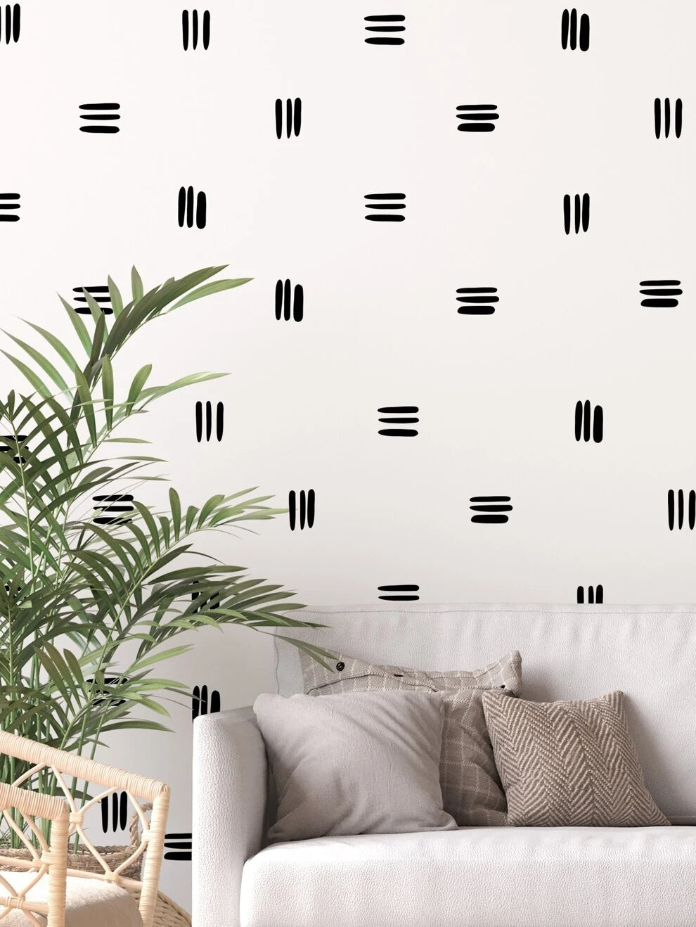 1pc Line Pattern Wall Sticker