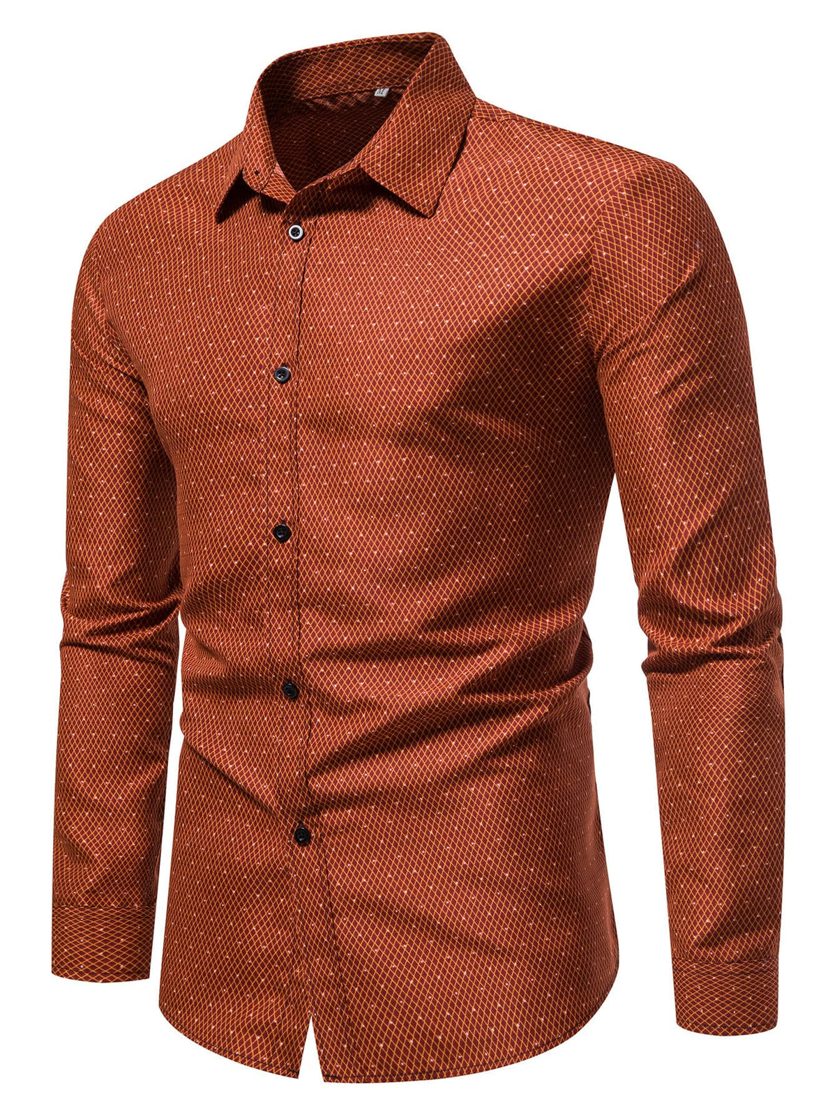 Manfinity Mode Men Argyle Print Shirt