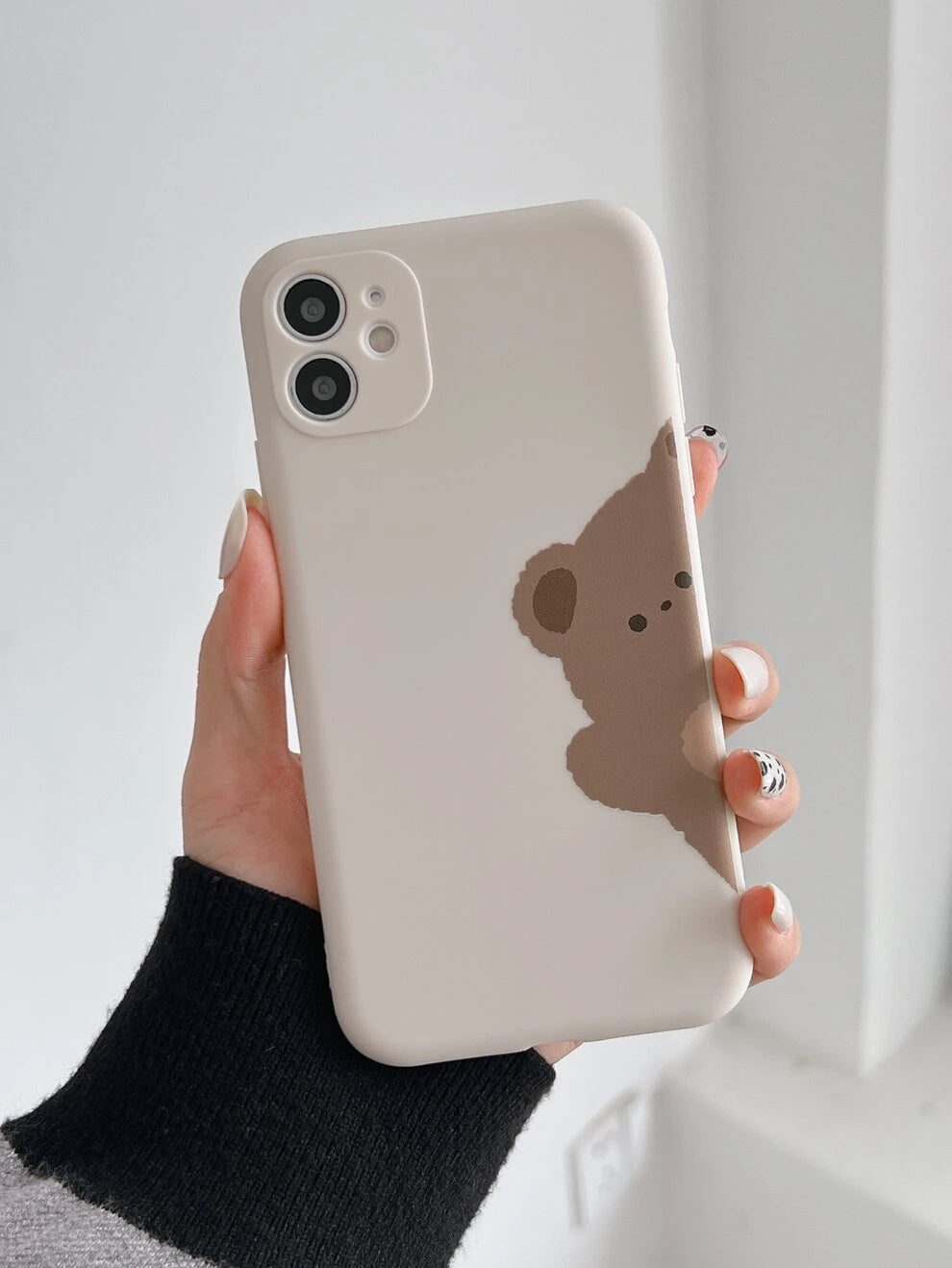 Cartoon Bear Pattern Phone Case Compatible With iPhone15/15Plus/15Pro/15Promax