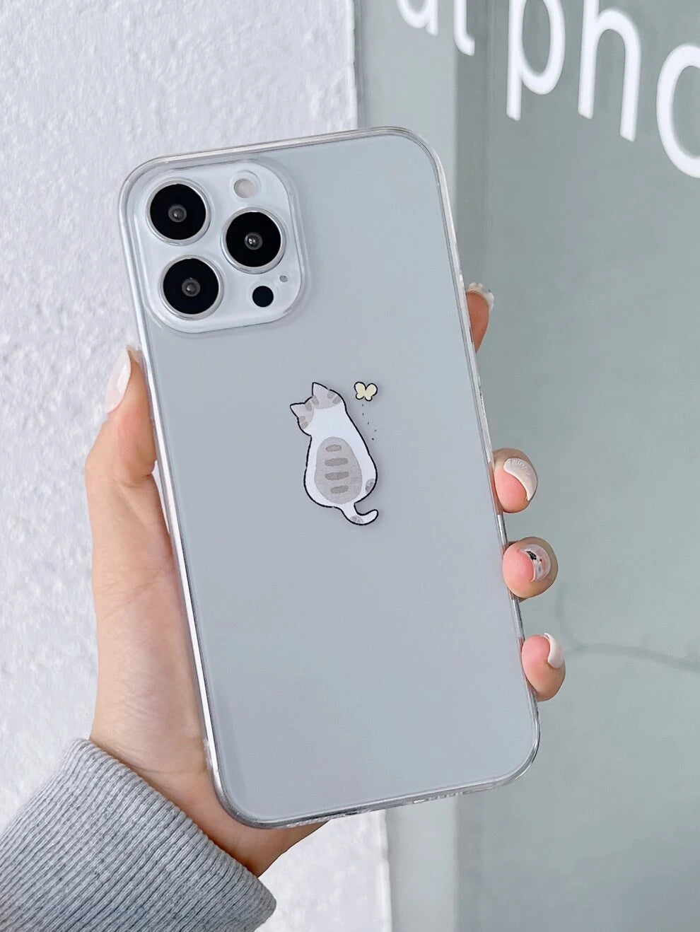 Cartoon Cat Pattern Phone Case