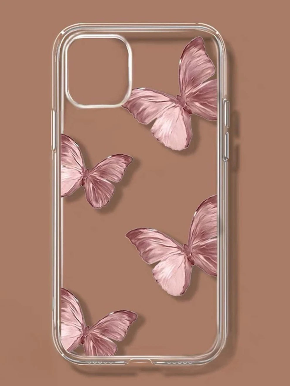 Butterfly Pattern Clear Phone Case