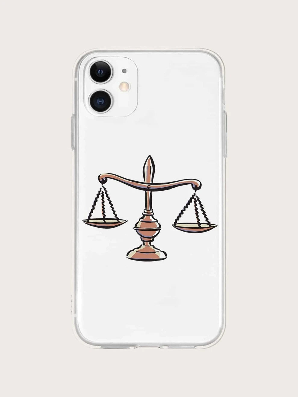 Balance Pattern Clear Phone Case