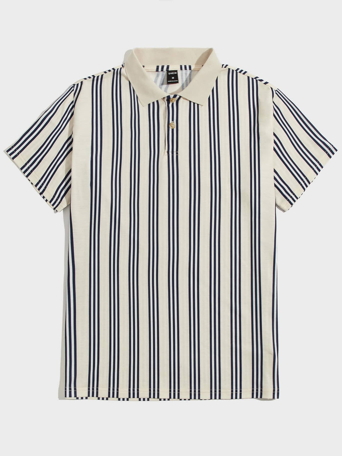 Manfinity Hypemode Men Striped Pattern Polo Shirt