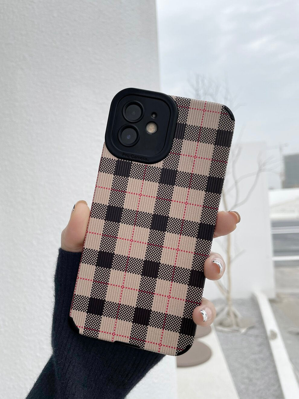 Gingham Pattern Phone Case Compatible With IPhone 11,IPhone 13,IPhone 14 Pro Max