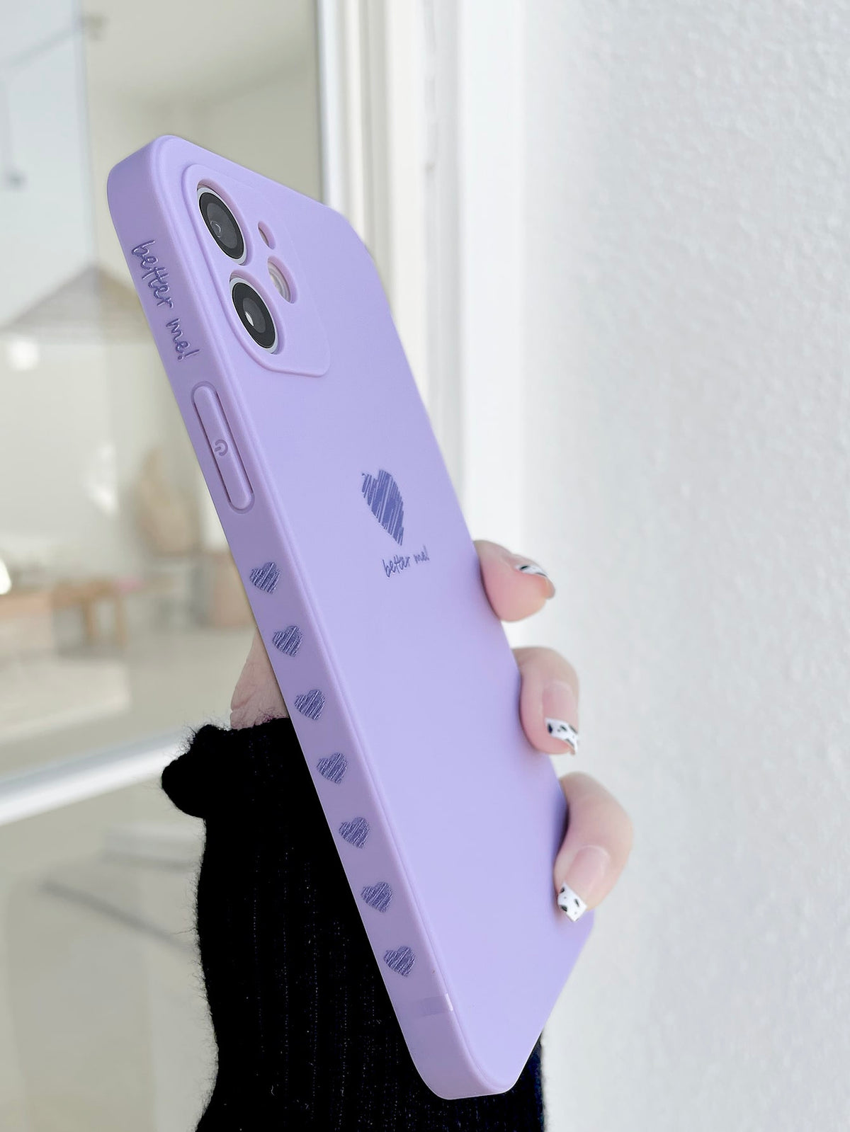 Heart Letter Graphic Phone Case