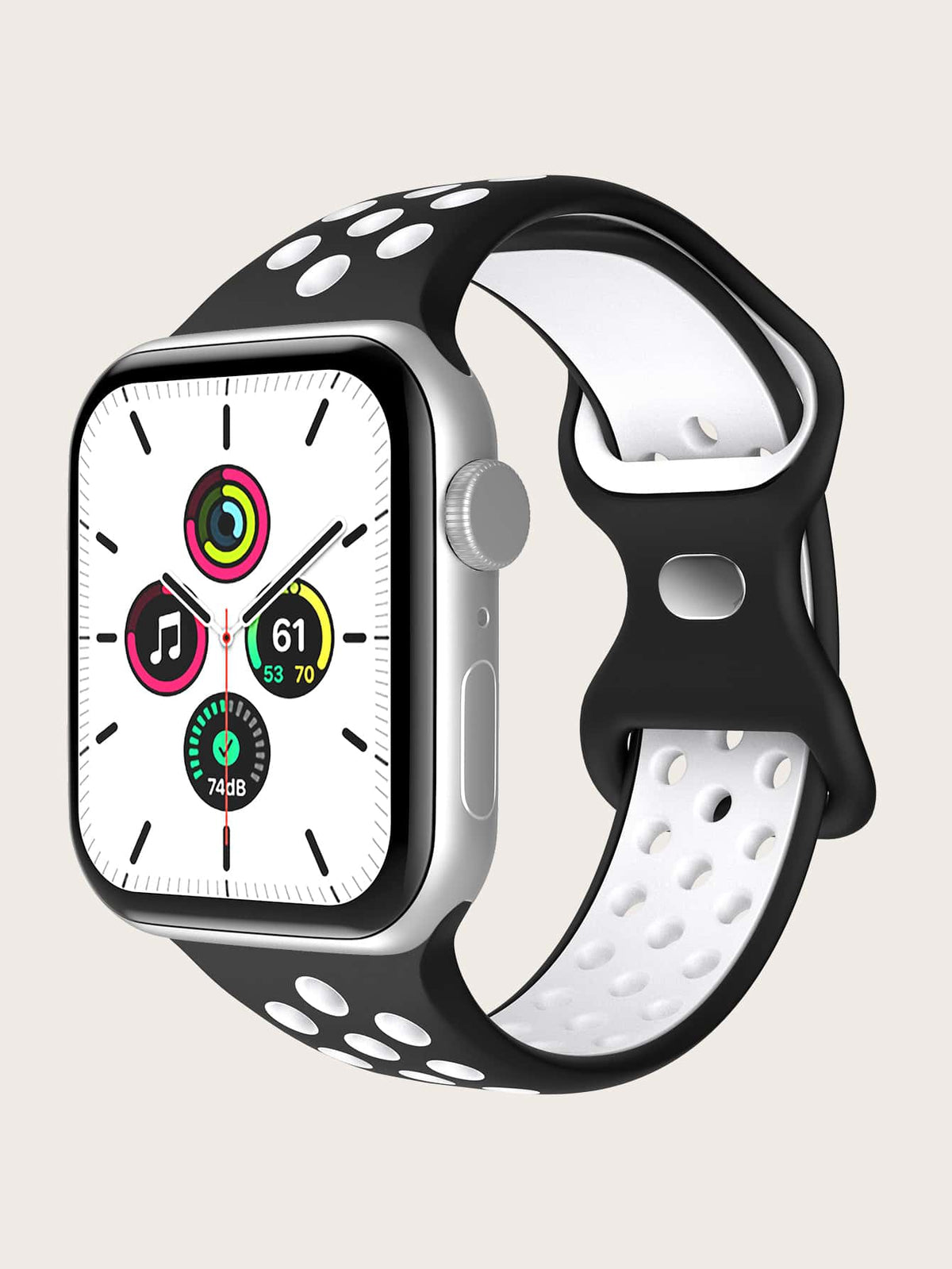 1pc Silicone Smartwatch Band Compatible With Apple Watch Band Series Se/9/8/7/6/5/4/3/2/1, 38mm/40mm/41mm/42mm/44mm/45mm/49mm Apple Watch Strap