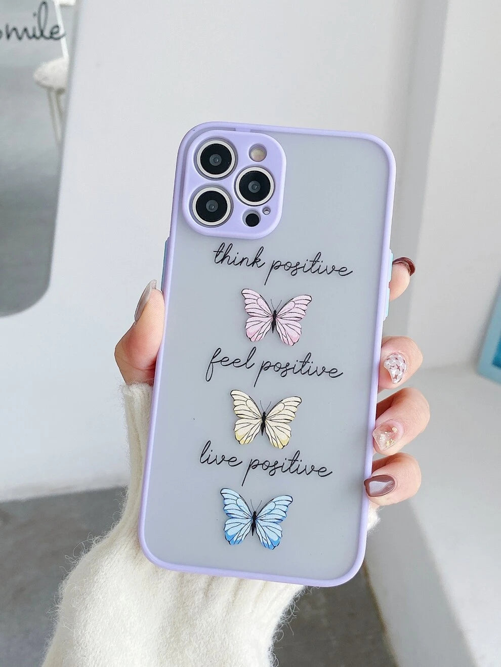 Butterfly Print Clear Phone Case Compatible With IPhone 11,IPhone 13,IPhone 14 Pro Max