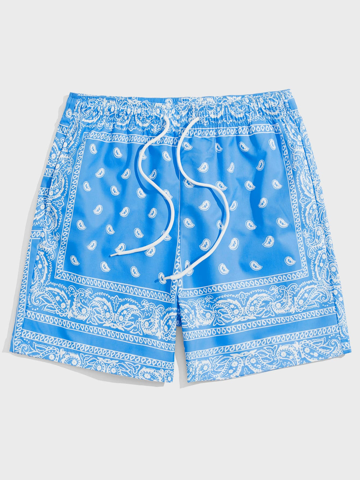 SHEIN X Breakaway Manfinity RSRT Men Fashionable And Casual Woven Surfing Beach Holiday Swim Trunks With Waist Floral Pattern