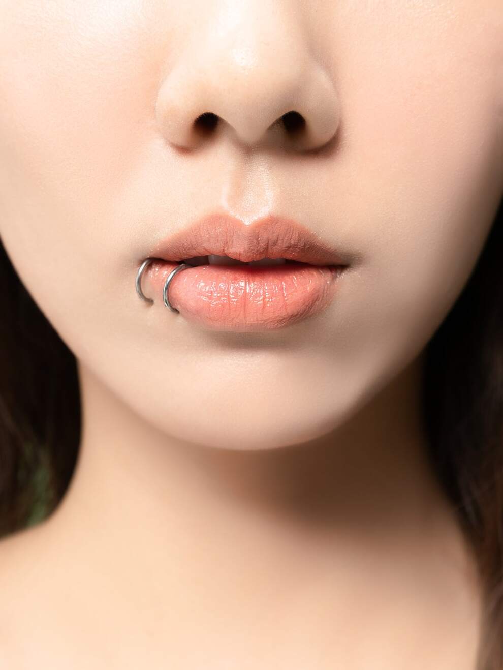 ROMWE Goth 1pc Minimalist Lip Ring