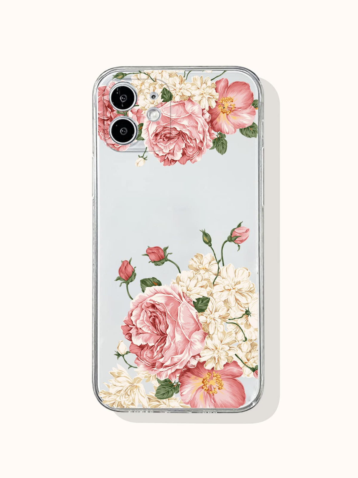 Floral Clear Phone Case