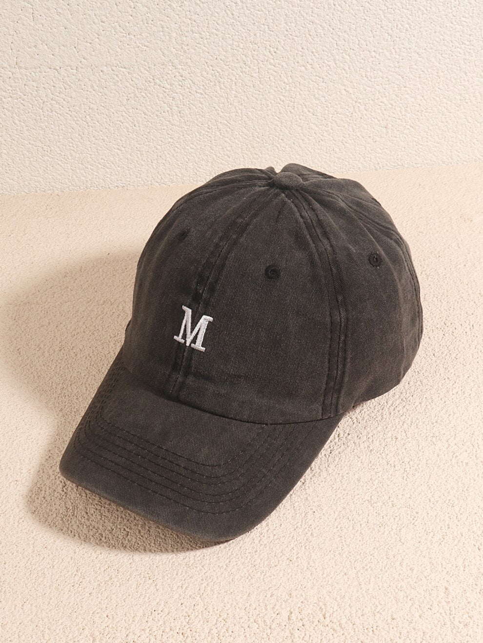 Letter Embroidered Baseball Cap Street