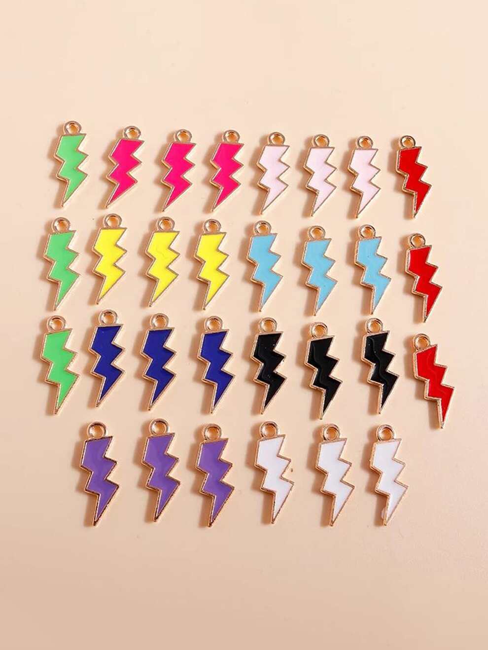 30pcs Lightning Design Random Color Pendant