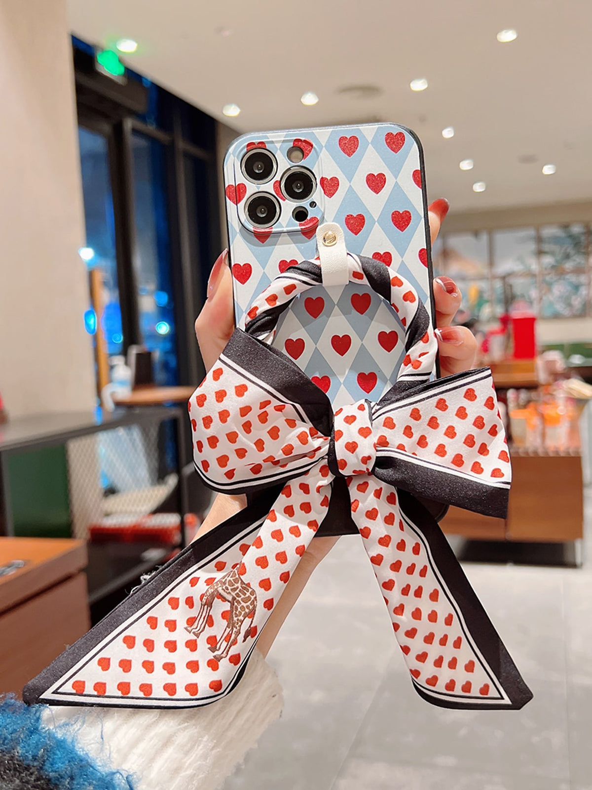 Heart Print Phone Case