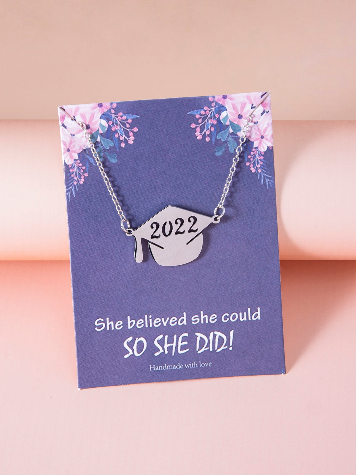 Graduation Hat Charm Necklace