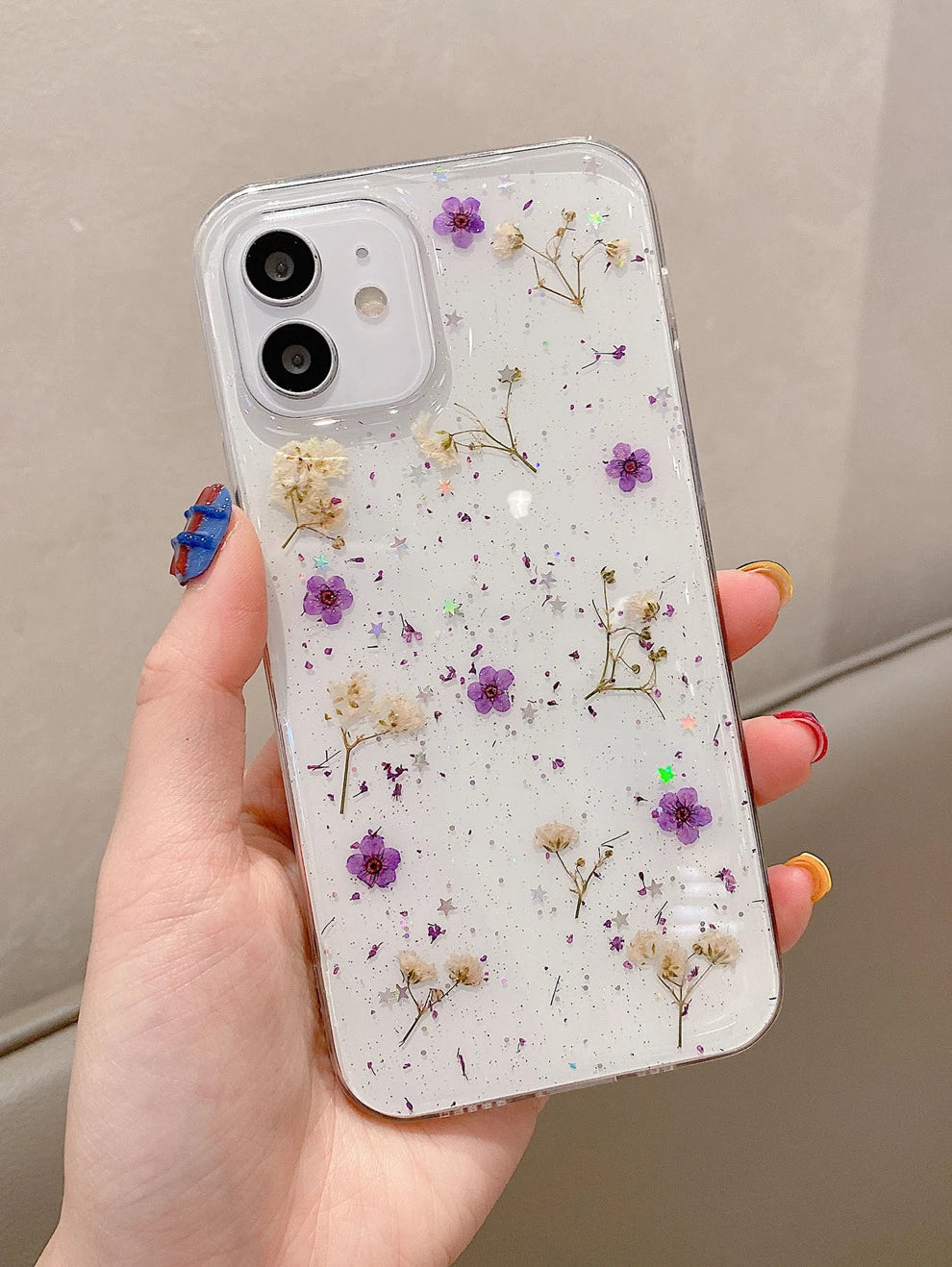 Floral Clear Phone Case