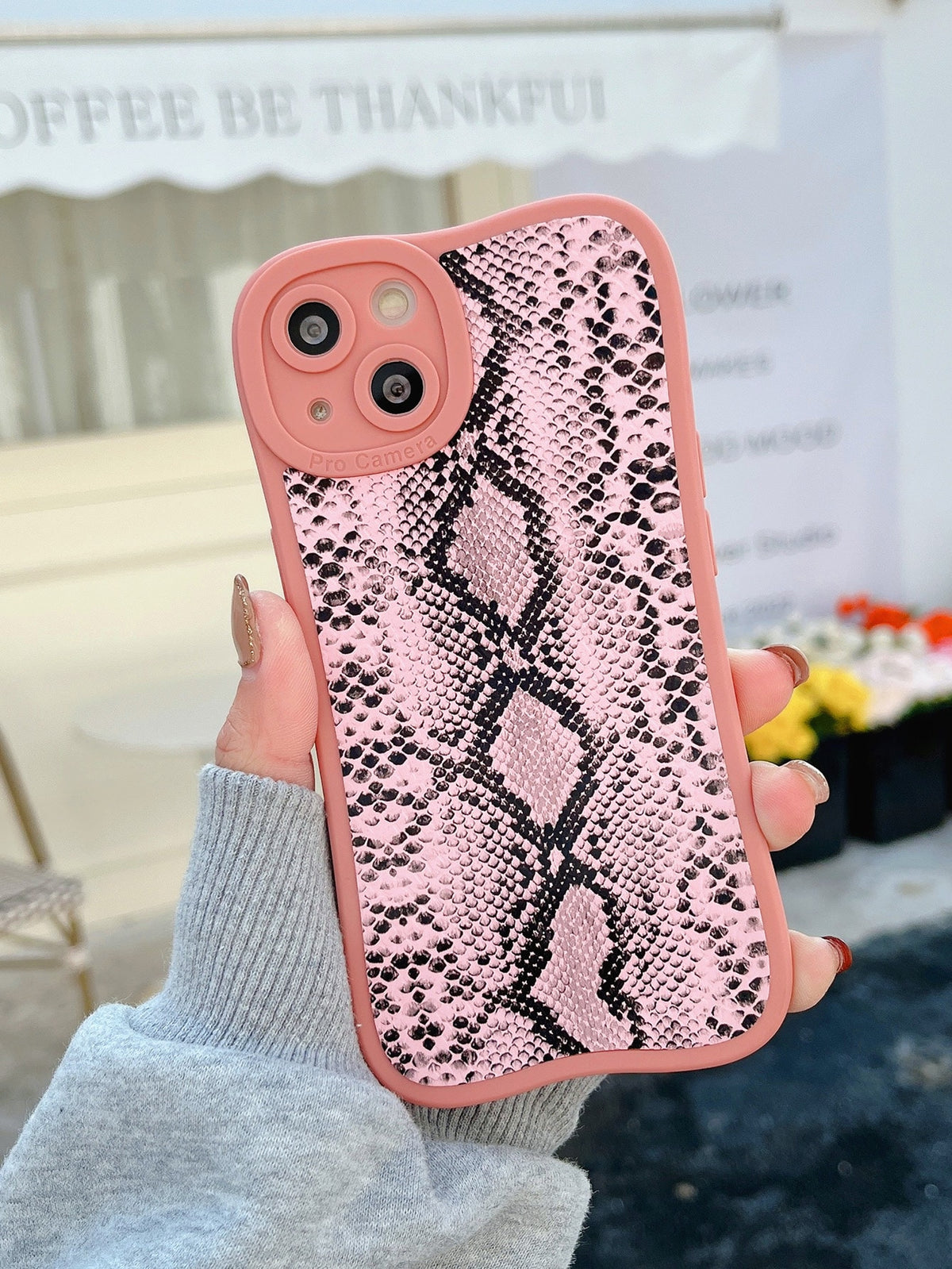 Snakeskin Print Phone Case