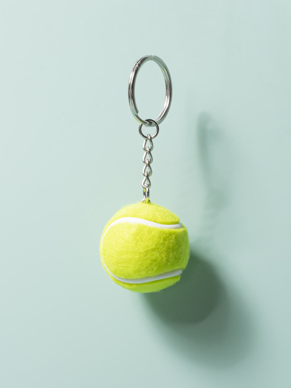 Tennis Ball Charm Keychain Casual