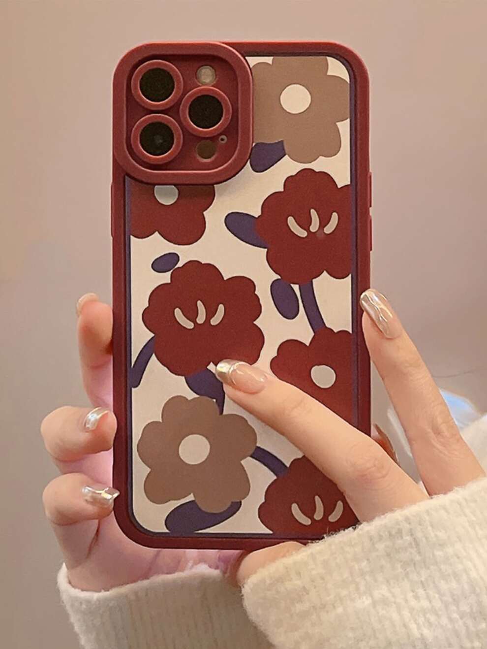 Floral Phone Case Compatible With iPhone15/15Plus/15Pro/15Promax