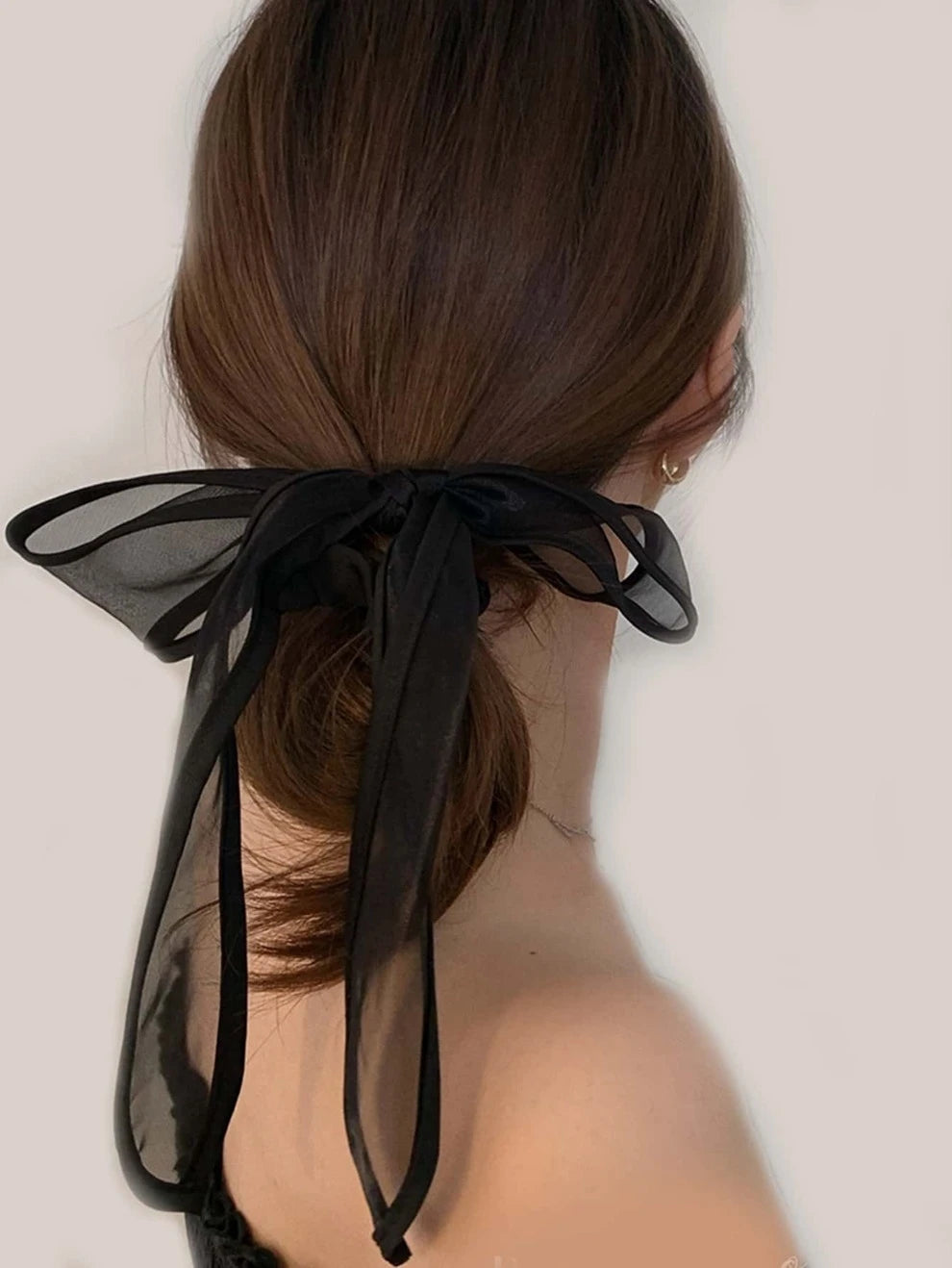 Elegant Bow Decor Hair Tie