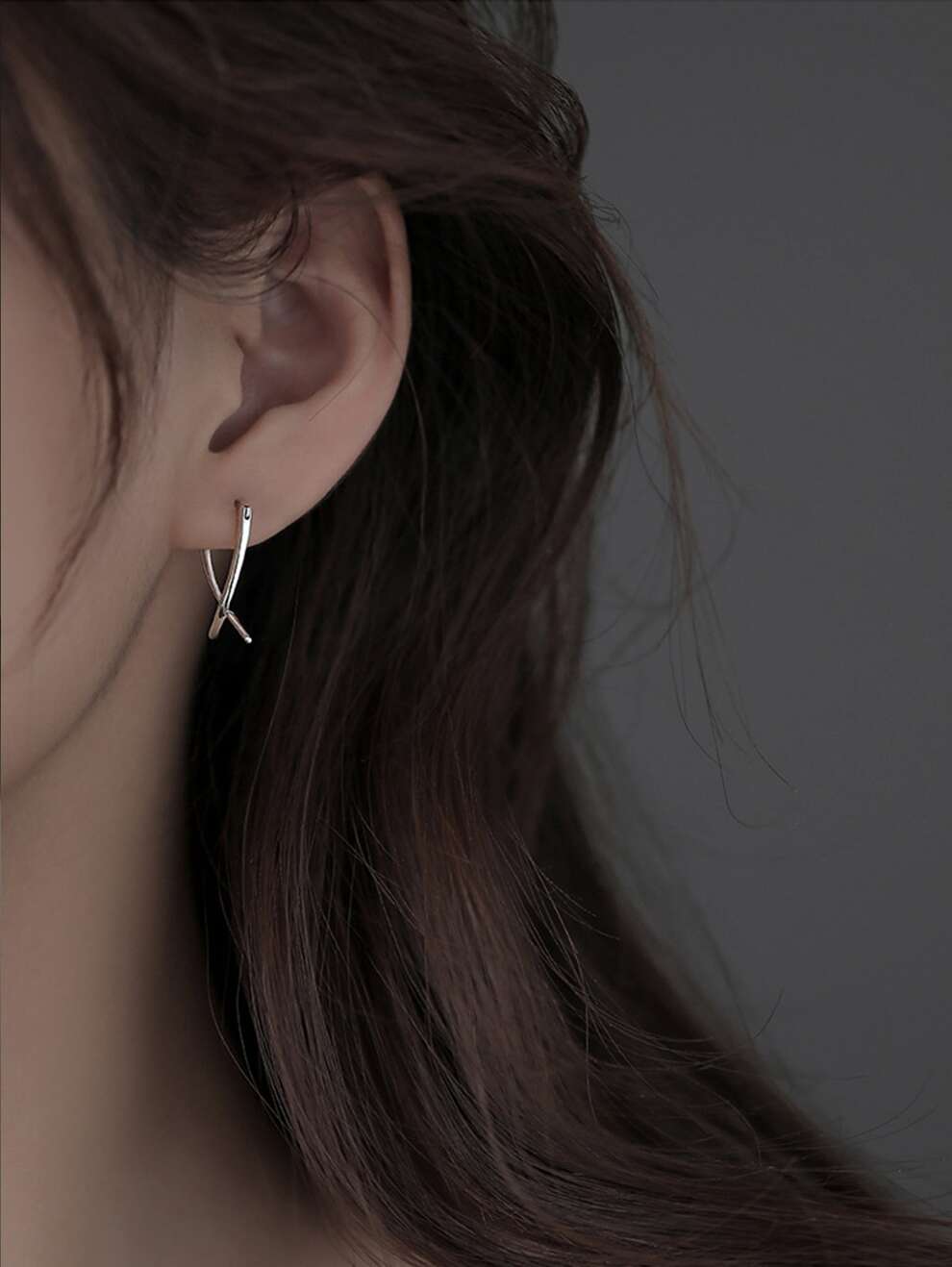 1pair Simple Earrings