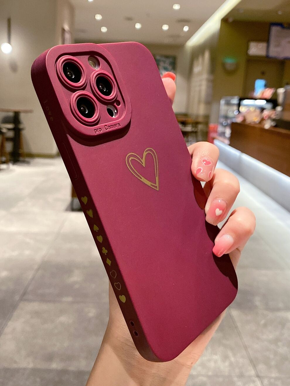 Heart Pattern Phone Case Compatible With IPhone 11,IPhone 13,IPhone 14 Pro Max