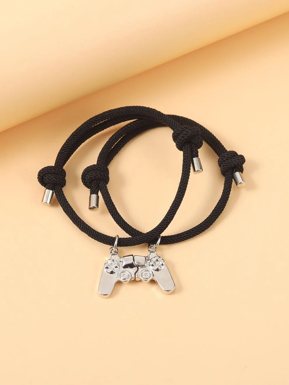 2pcs Couple Game Console Charm Bracelet