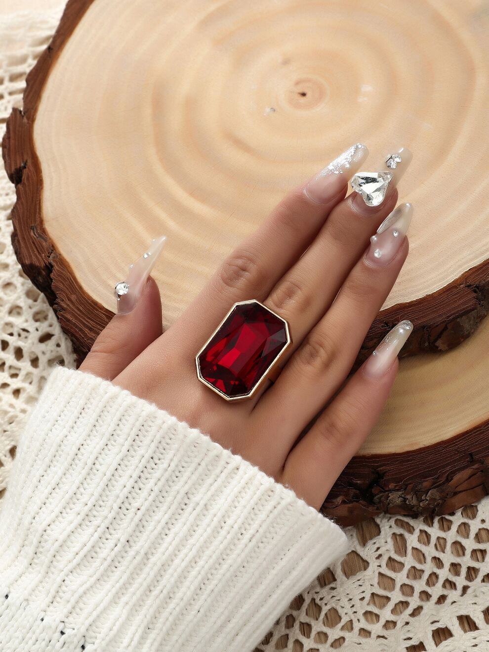 Gemstone Decor Ring