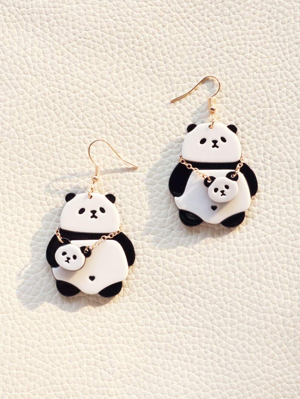 Cartoon Panda Decor Drop Earrings