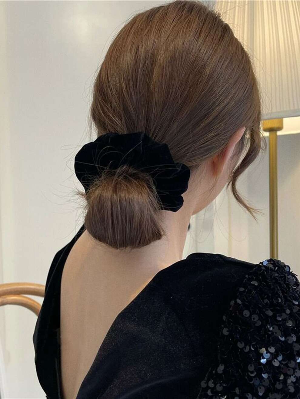 Solid Minimalist Scrunchie Casual