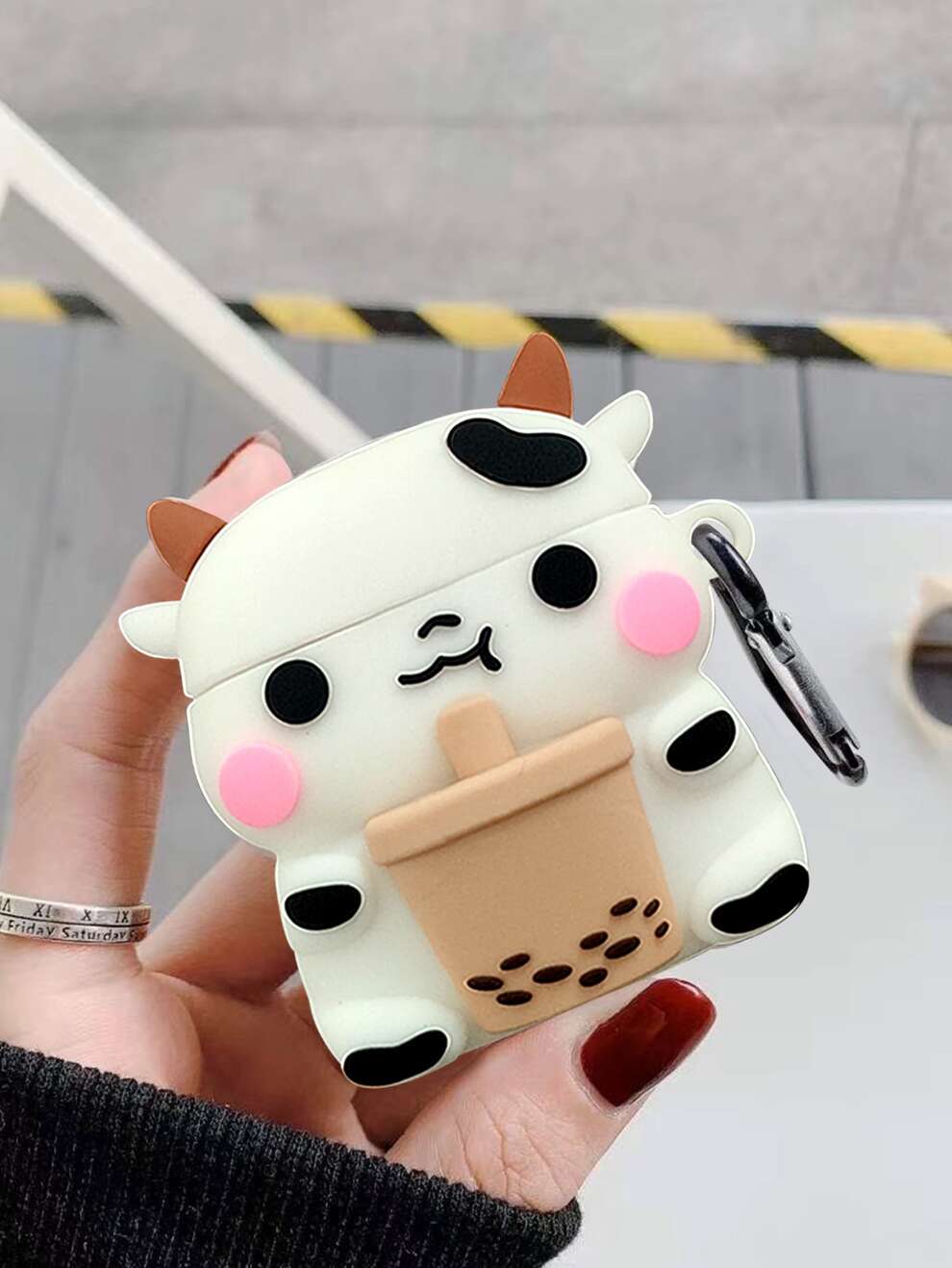 Cute Cow Shaped Case Compatible With AirPods Compatible With Airpods1/2 AirPods Pro Kawaii