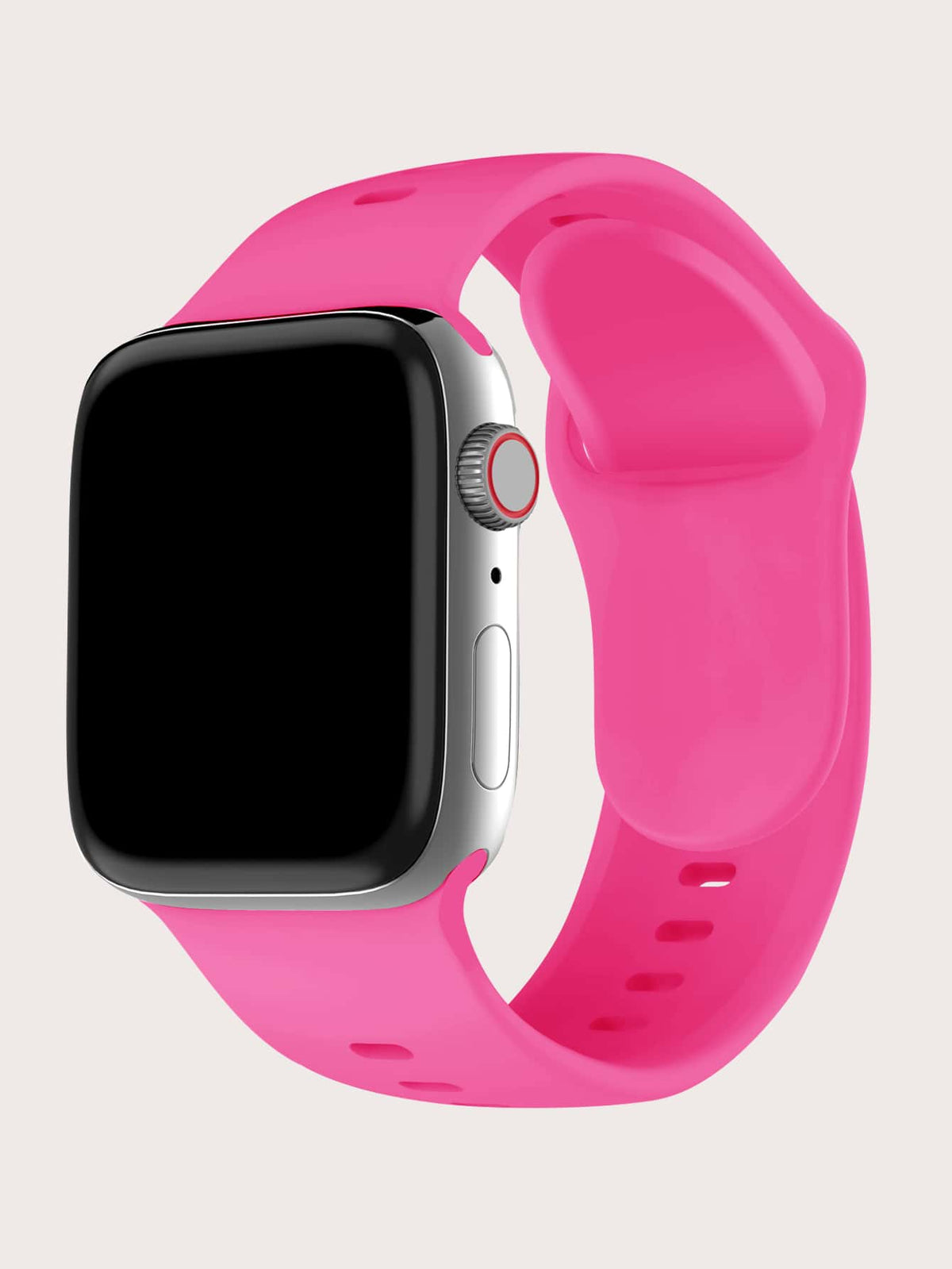 Plain Silicone Watchband Compatible With Apple Watch