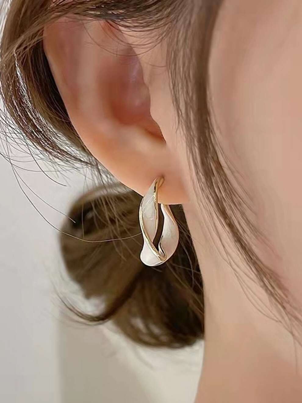 Twist Cuff Hoop Earrings