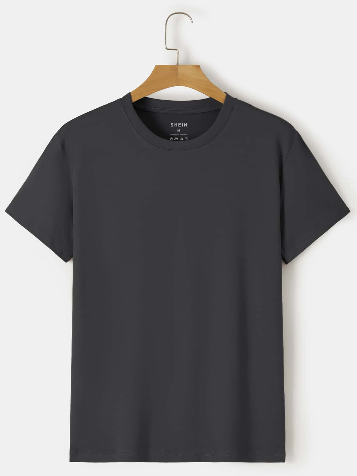 Men Solid Round Neck Tee