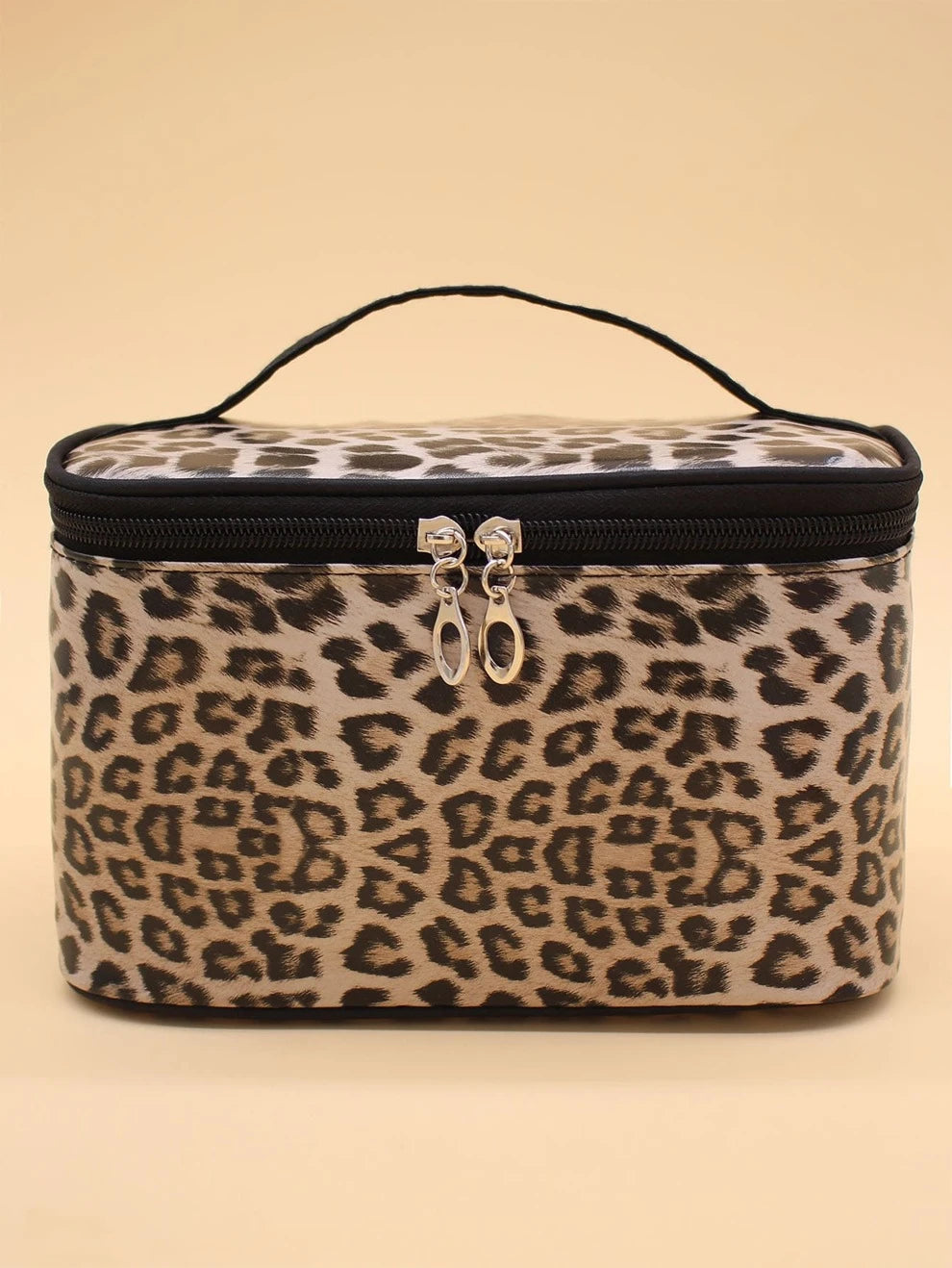 Leopard Square Makeup Bag , Travel Essentials