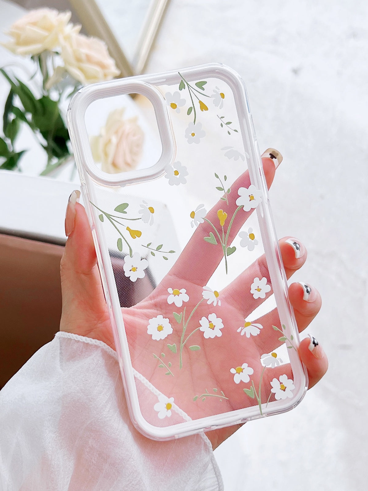 Floral Clear Phone Case