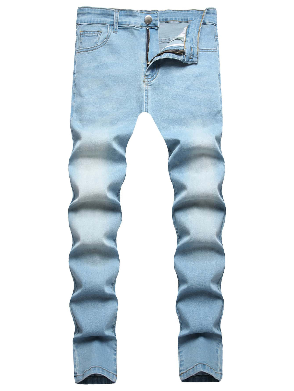 Manfinity Homme Men Cotton Slant Pocket Skinny Jeans