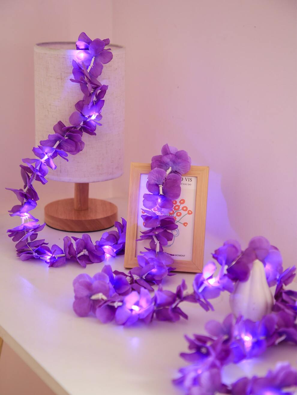 1pc Multicolor 2m/Ylang Ylang Flower String Light With 20 Bulbs Decoration For Home, Room & Party