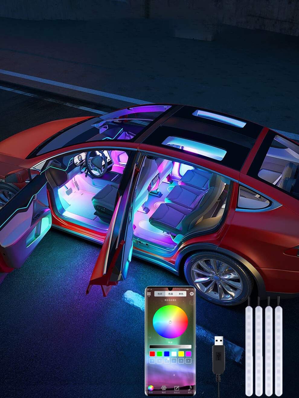 1pc Car Led Strip Light