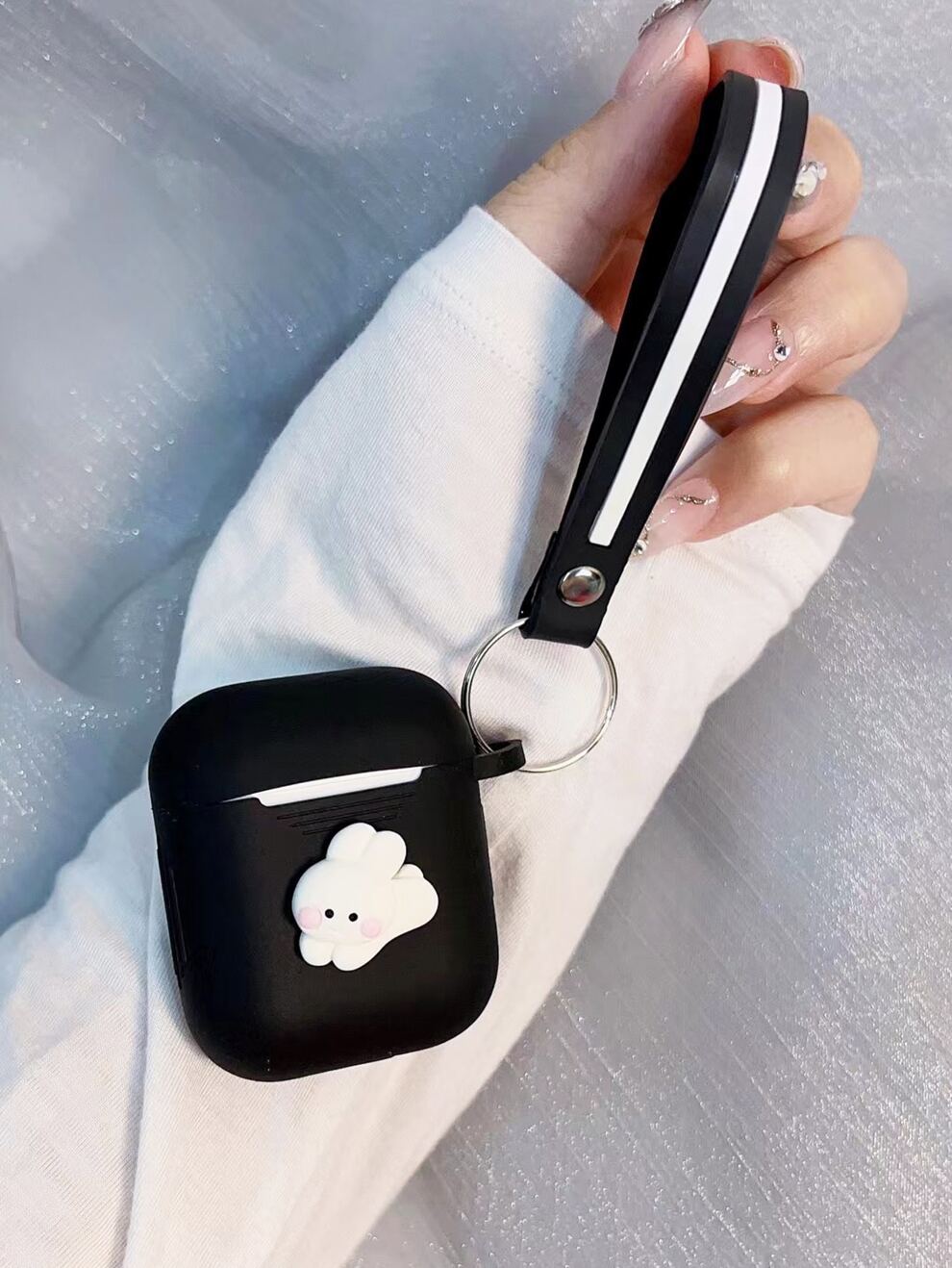 Rabbit Decor Case Compatible With Airpods For AirPods1/2 AirPods Pro