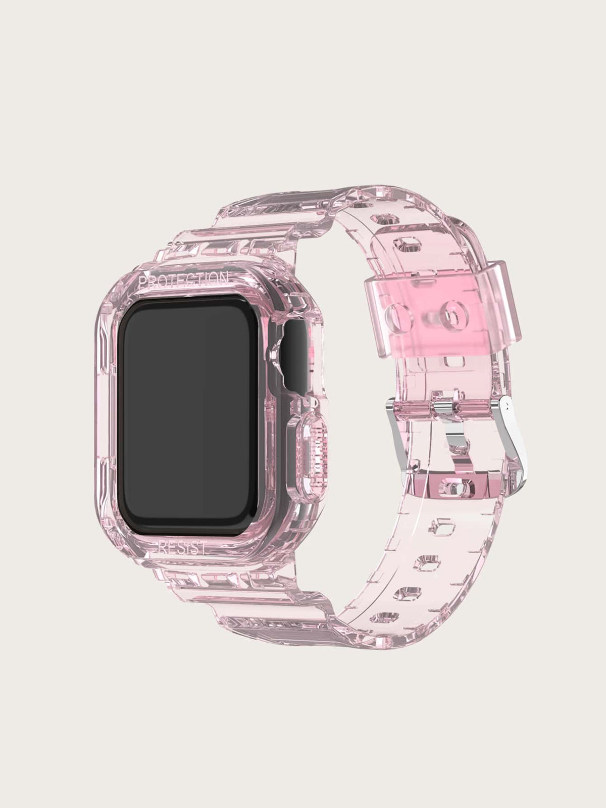 Fashionable Tpu Transparent & Flexible Protective Case And Strap compatible with apple Series 4/5/6/7/8/9