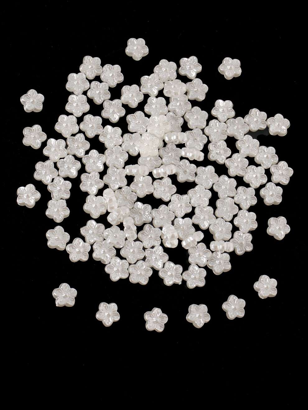 100pcs 6mm Flower Shaped Bead DIY Jewelry Accessory