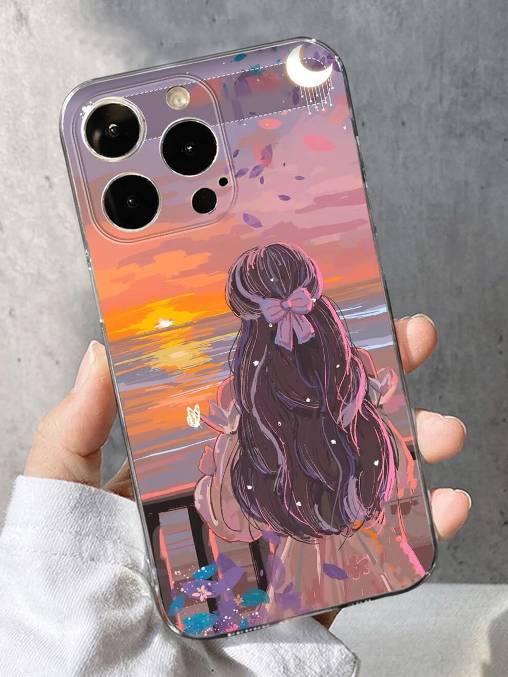 Summer Figure Graphic Phone Case Comptible With IPhone 11,IPhone 13,Huawei P30 Pro Kawaii