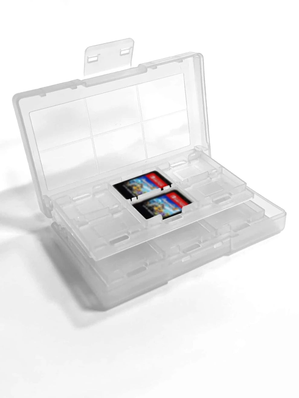 24in1 Clear Memory Card Storage Box Compatible With Switch Game