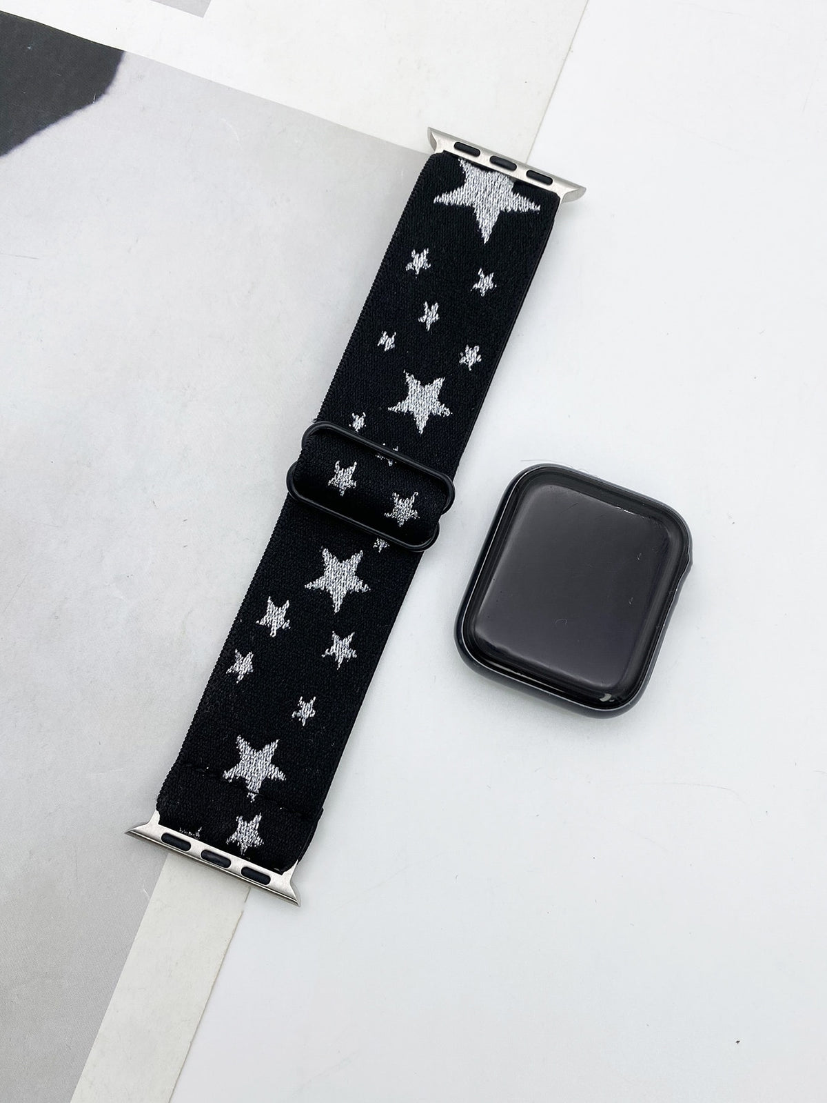 1pc Star Pattern Nylon Watchband Compatible With Apple Watch Band Apple Watch Strap Band Apple Watch Band Apple Watch Strap Strap Band,Apple Watch Band Apple Watch Strap Band Apple Watch Band Apple Wa