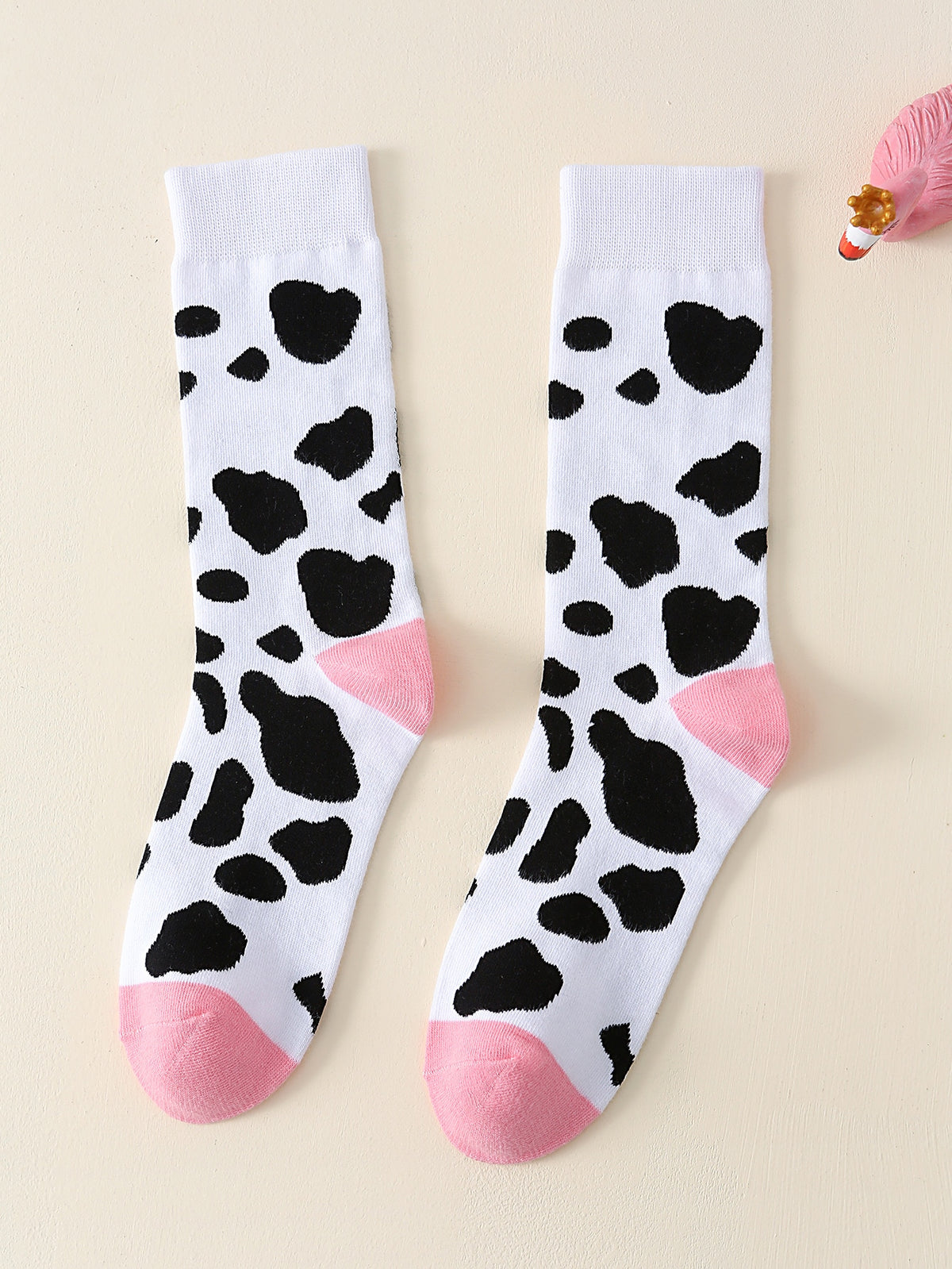 Cow Pattern Crew Socks