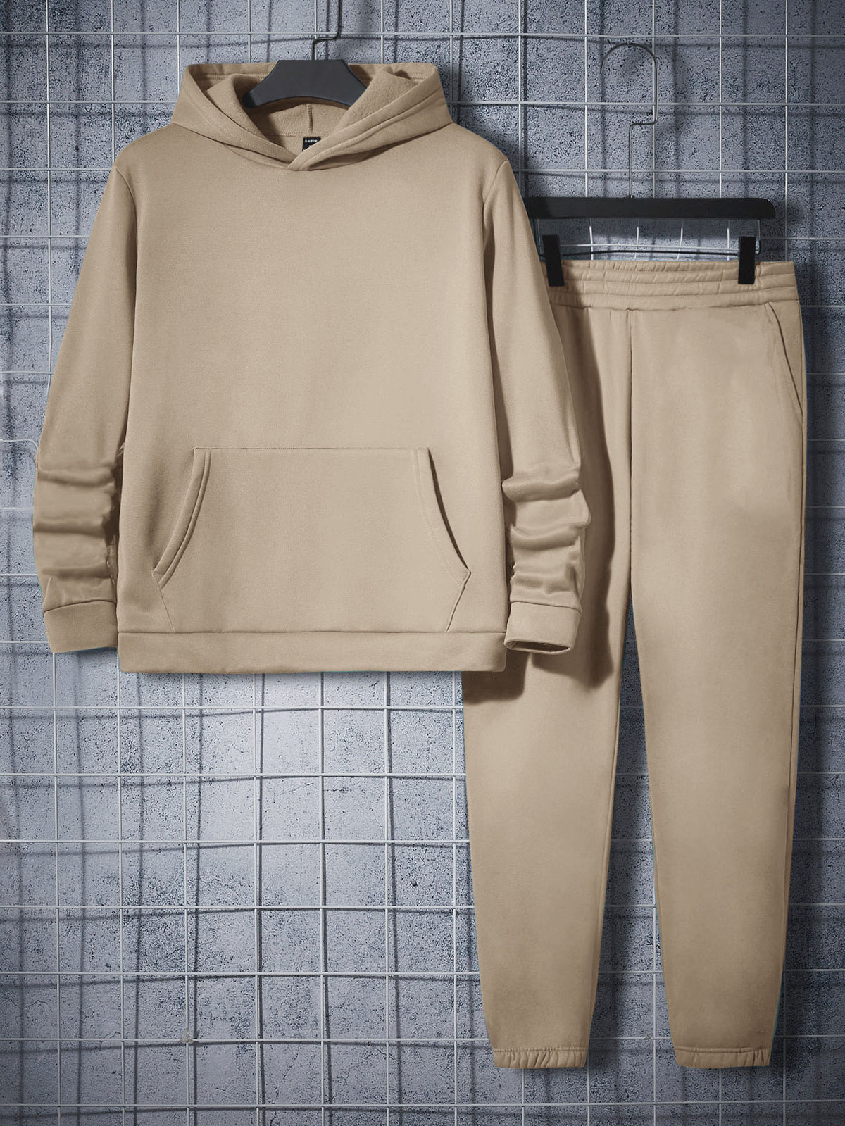 Manfinity Homme Men Kangaroo Pocket Hoodie & Sweatpants