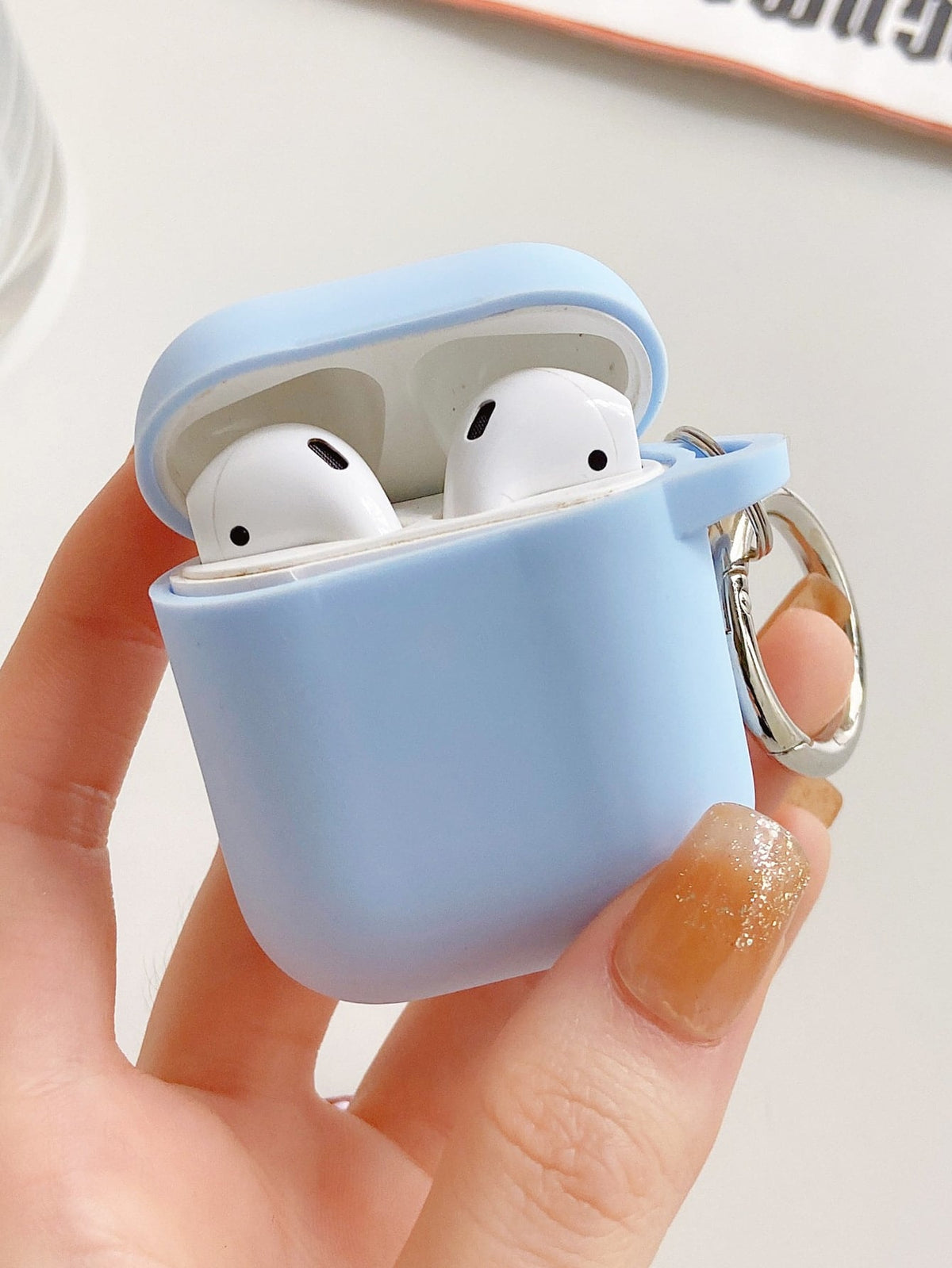 Plain Silicone Case Compatible With Airpods For AirPods1/2 AirPods Pro